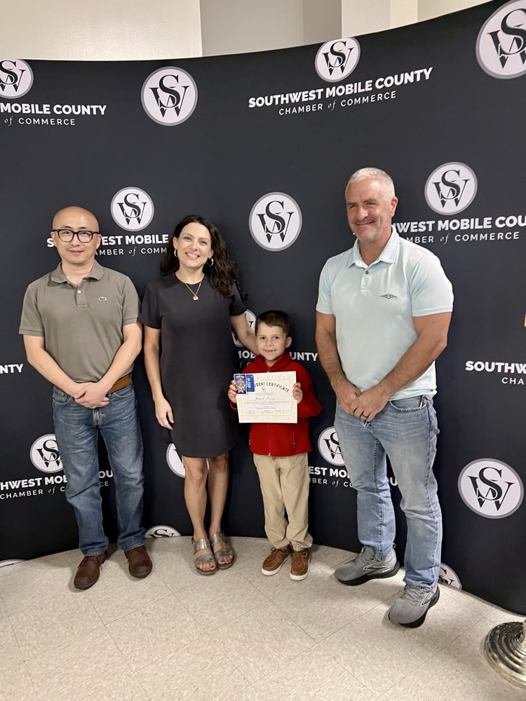 Southwest Mobile County chamber, representatives with Jacob and his mom