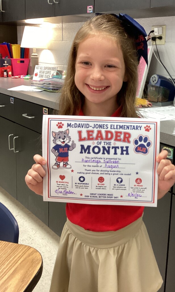 🎉🐾 CONGRATULATIONS, WILDCAT LEADERS! 🐾🎉  We are so excited to celebrate our first Leaders of the Month for September! ❤️💙  These amazing students showed outstanding leadership throughout August and were selected by their teachers for being positive examples at MJE! ⭐  We are so proud of you! Keep shining, leading, and showing everyone what it means to LEAD THE WILDCAT WAY! 🐾🌟  #BeTheReason #MJEchampions #LeaderInMe #WildcatLeaders