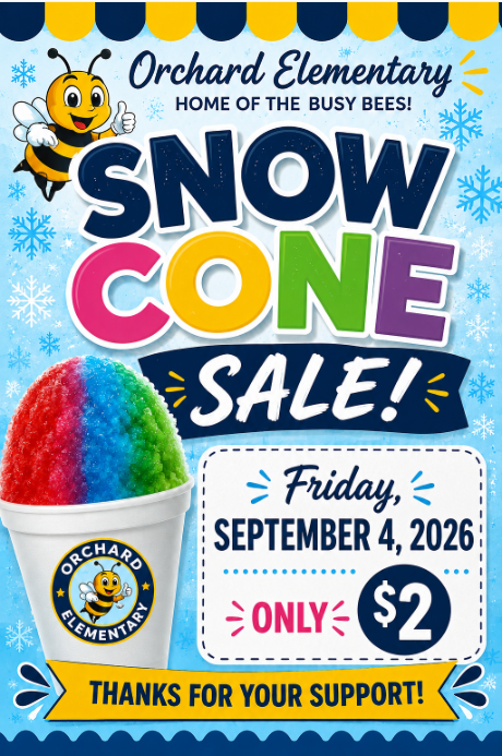 Snow Cone Sale