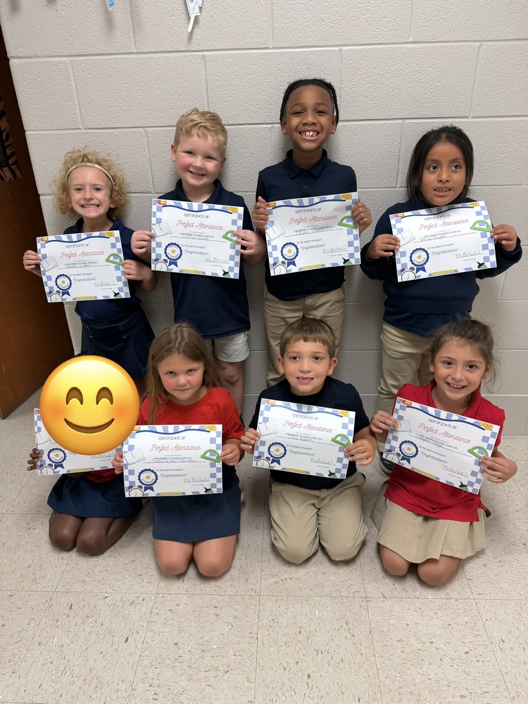 Perfect Attendance for August