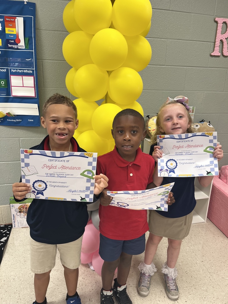 Perfect Attendance for August