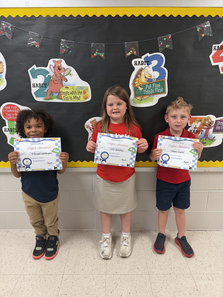 Perfect Attendance for August