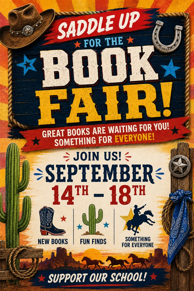 decorative book fair flyer