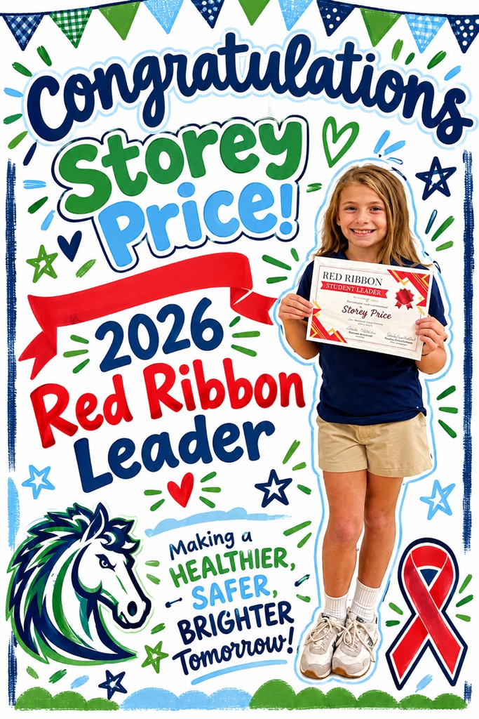 decorative red ribbon flyer