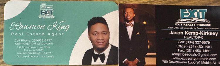 Exit Realty’s realtors’ cards