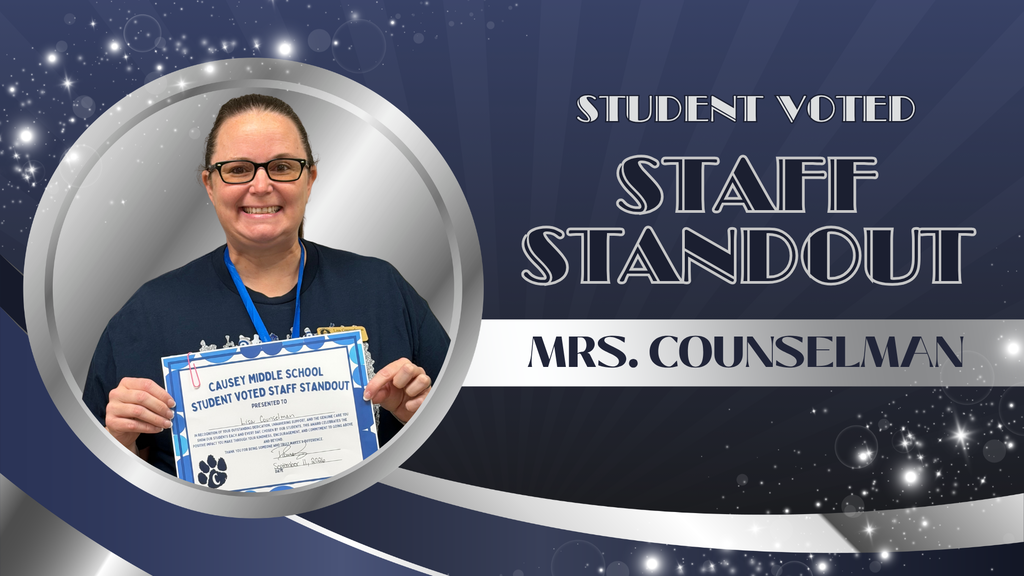 A woman wearing glasses holds a certificate, "Student Voted Staff Standout" is written in bold.