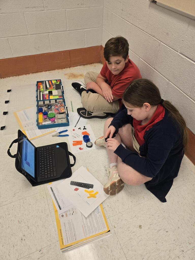 Mrs. Holland's class built equivalent mass Vex cars for part 1 of a Science investigation on collisions and inertia. Part 2 coming next week.