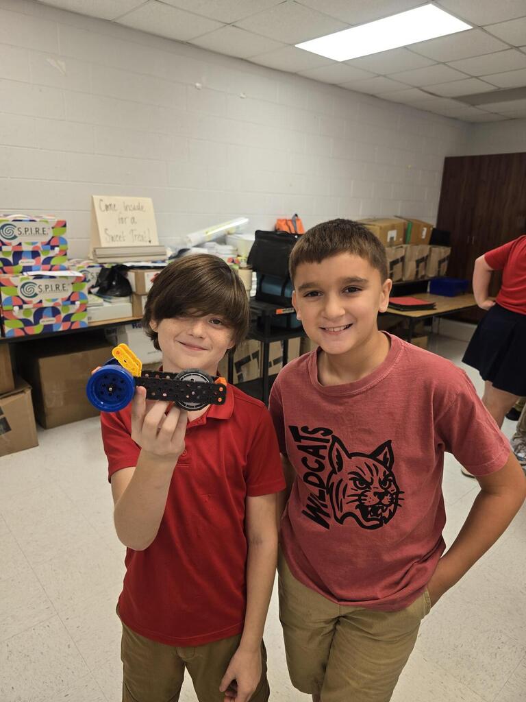 Mrs. Holland's class built equivalent mass Vex cars for part 1 of a Science investigation on collisions and inertia. Part 2 coming next week.