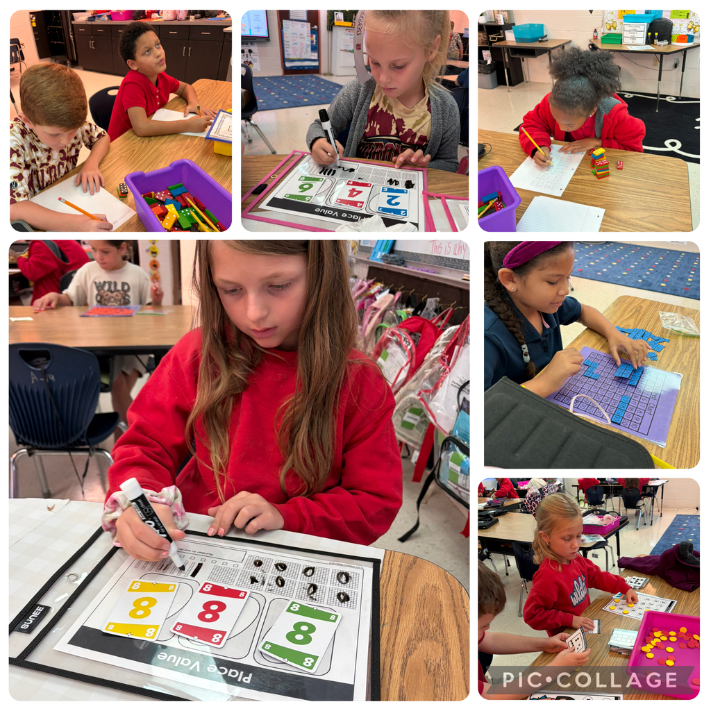 ➕🔢 Math Centers = Math Magic! ✨🧠  Ms. Owens’ mathematicians were busy putting their math brains to work during centers! 💪💡 From building number sense and mastering place value to strengthening fact fluency and becoming hundred chart pros, these kiddos were learning, thinking, and having FUN along the way! 🎲✏️  Hands-on practice + teamwork + lots of math talk = growing confident mathematicians! 🌟💙