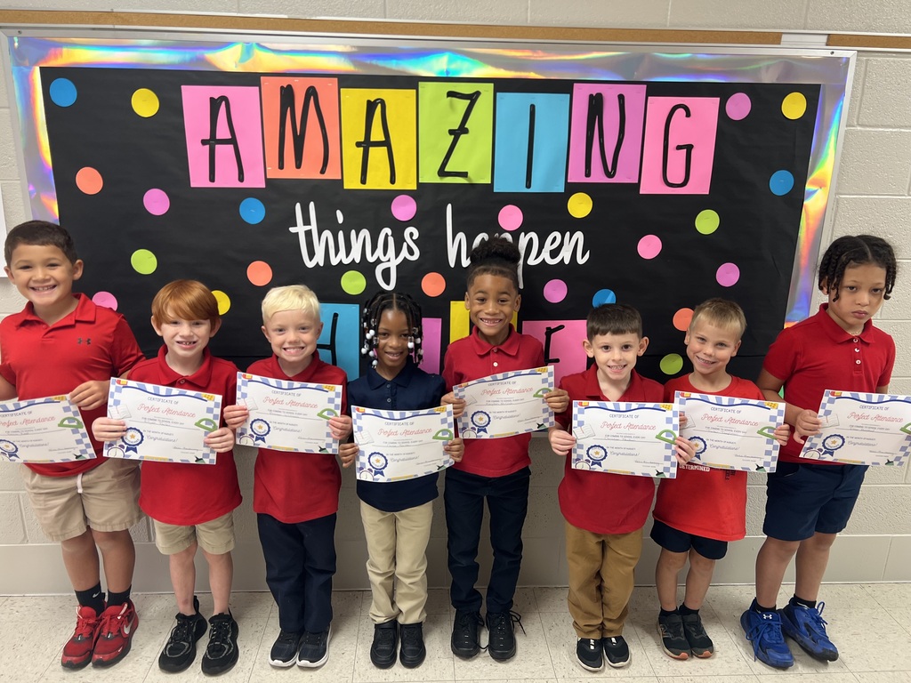 Perfect Attendance for August