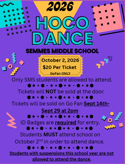 Homecoming Important Reminders