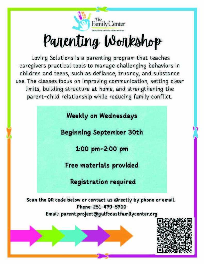 Parenting Workshop see text for information