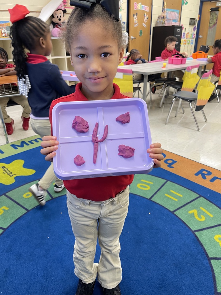 Ms. Byrd's class play-doh models