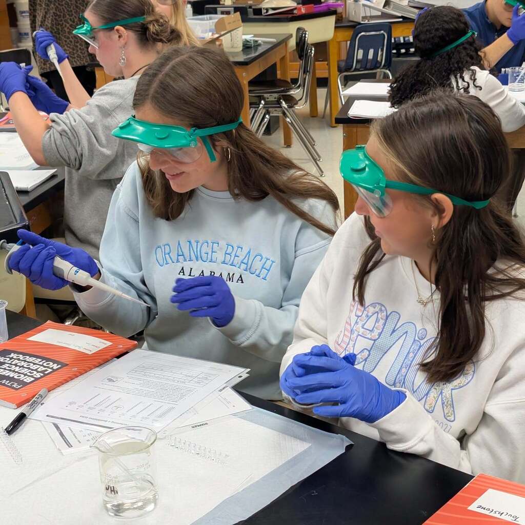 Students investigated a simulated infectious disease outbreak, using contact tracing, bioinformatics, and molecular laboratory techniques to track the spread of the illness, identify the pathogen, and determine the outbreak’s “patient zero.”
