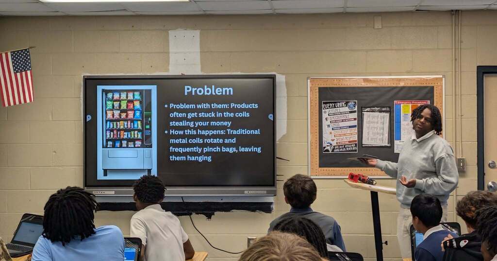 Students have also had the opportunity to think like manufacturers by selecting a current product and creating presentations explaining how they could reconfigure the manufacturing process or improve the product.