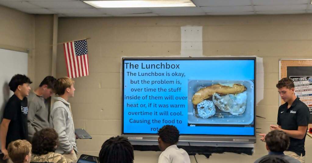 Students have also had the opportunity to think like manufacturers by selecting a current product and creating presentations explaining how they could reconfigure the manufacturing process or improve the product.