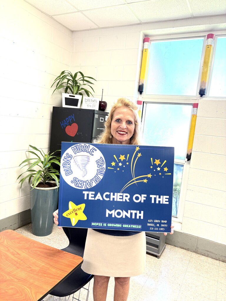August Teacher of The Month- Dr. Clanton