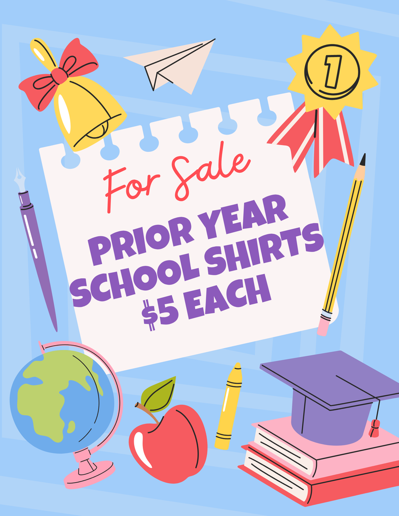 Prior Year's T Shirts $5