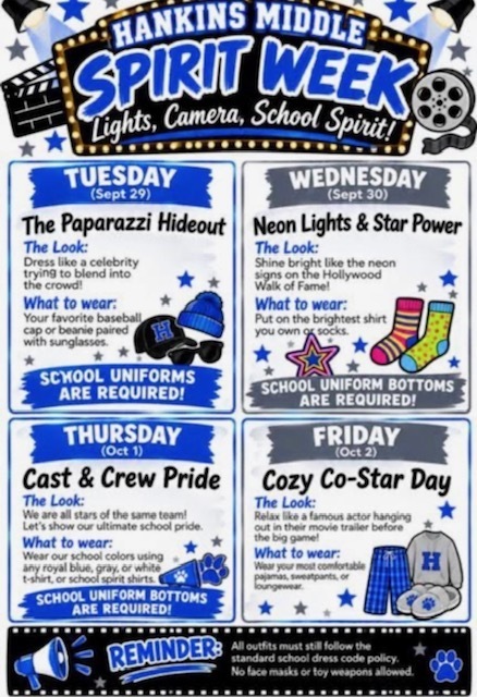 decorative flyer of spiri week days