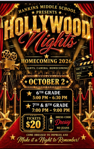 decorative flyer with dance details