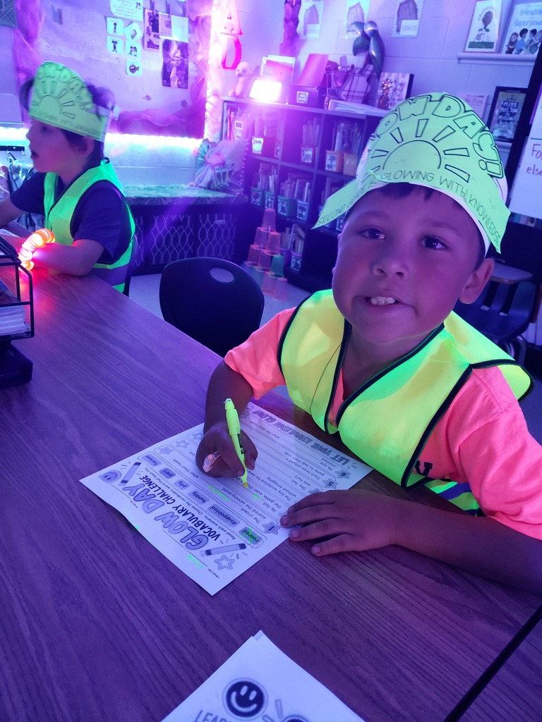 ✨💡 GLOW DAY 2026! 💡✨ Mrs. Manske's 2nd graders were GLOWING with knowledge during their Glow Day Review! 🌟 They turned learning into a neon-filled day of fun while reviewing some of the skills they've been working hard to master! 🩷 Comparing & contrasting story characters 💚 Place value 💛 Vocabulary 💙 Shapes 🧡 Fact fluency From glowing activities to bright smiles, these kiddos proved that learning can be BRIGHT, exciting, and FUN! 🌈✨ They worked hard, played hard, and let their knowledge SHINE! 💡😎 ✨ GLOW DAY 2026 was a blast!