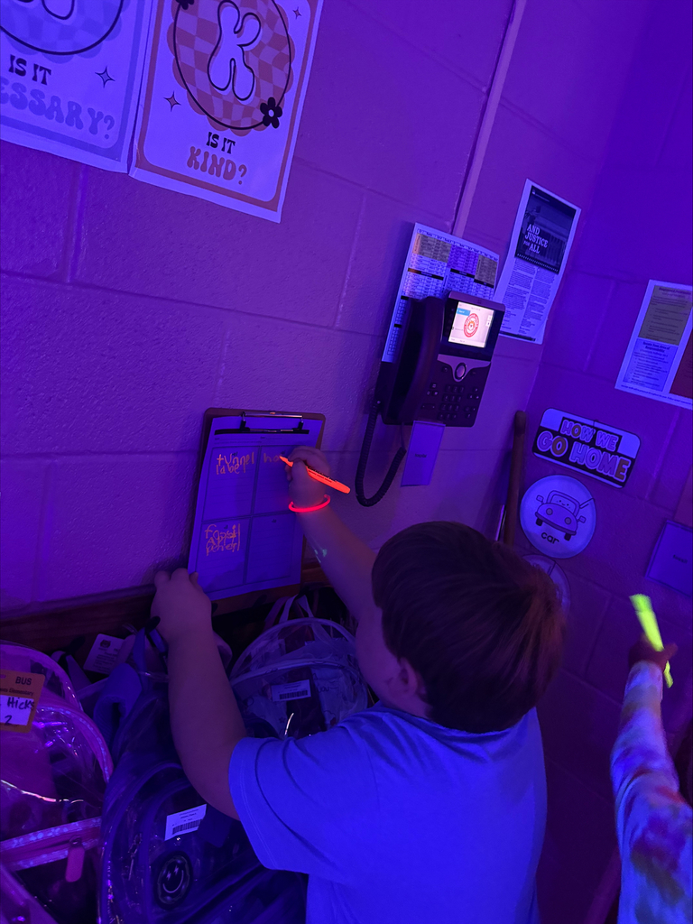 Ms. Weavers 2nd Grade class kicked off homecoming week for neon day and had a glow party! From activities to Cause and Effect, Compare and Contrasts, Words sorts, Write the room, Fact fluency with Tic Tac Toe, Bowling with subtraction 10 facts, and building three digit numbers, these students really made our classroom shine and grow❤️