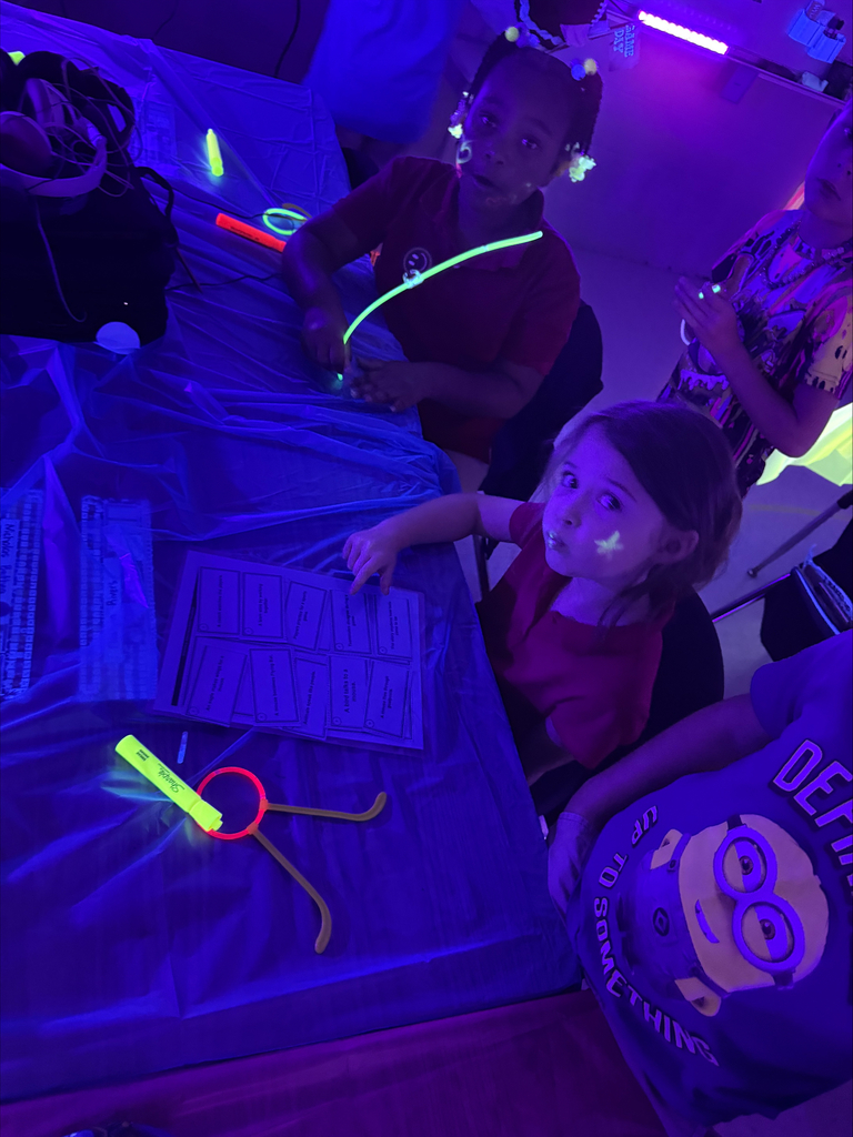 Ms. Weavers 2nd Grade class kicked off homecoming week for neon day and had a glow party! From activities to Cause and Effect, Compare and Contrasts, Words sorts, Write the room, Fact fluency with Tic Tac Toe, Bowling with subtraction 10 facts, and building three digit numbers, these students really made our classroom shine and grow❤️