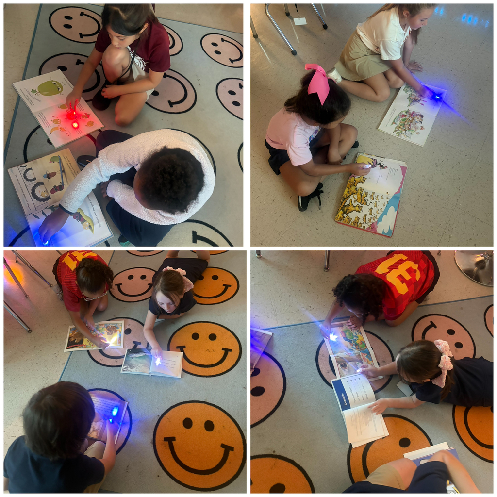 🔦📚 Fun Friday = Flashlight Reading in Mrs. Fortner’s Class! 📚🔦 We turned down the lights, grabbed our flashlights, and made reading a little more exciting today! ❤️ Our second graders loved finding a cozy spot, shining their lights on a good book, and enjoying some special reading time. It’s amazing how something as simple as a flashlight can make reading feel like an adventure! We’re building strong readers, growing our love for books, and having FUN while we learn! 📖✨ Another great Fun Friday in Mrs. Fortner’s class! 🐾❤️💙