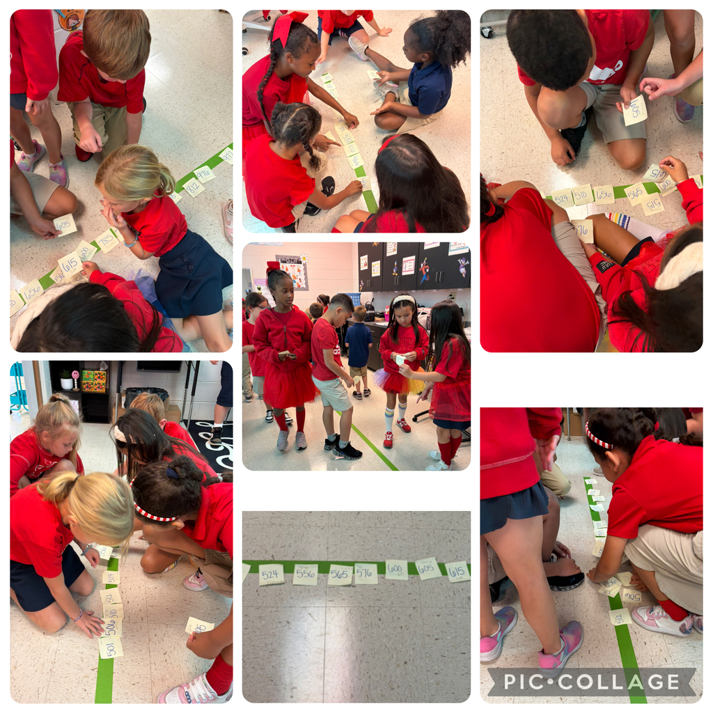 Developing number sense doesn’t always happen in a seat! 🧠✨  Today, Ms. Owens’ class put their place value knowledge to work by ordering numbers from least to greatest on an open number line! 🔢  Somewhere between the debating, talking, and a little bit of arguing 😂, they figured it out! Even better, they were using math vocabulary, explaining their thinking, and working together to solve the problem. 💭👏  This is what math learning looks like—thinking, talking, collaborating, and making sense of numbers! 💗➕