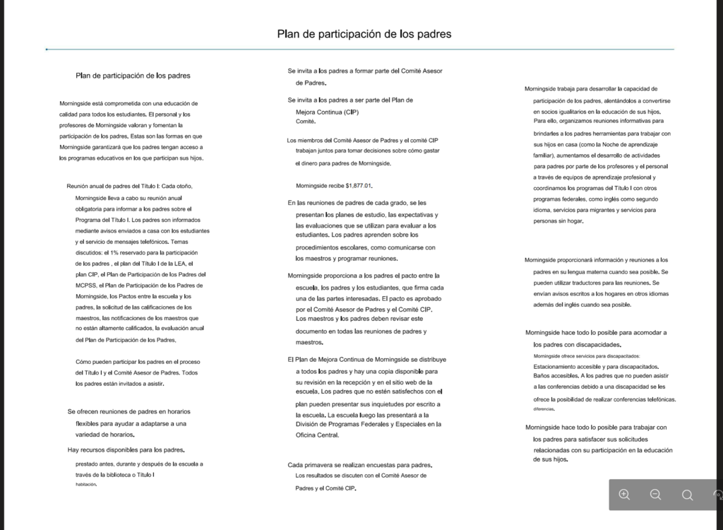 Parent Involvement Plan