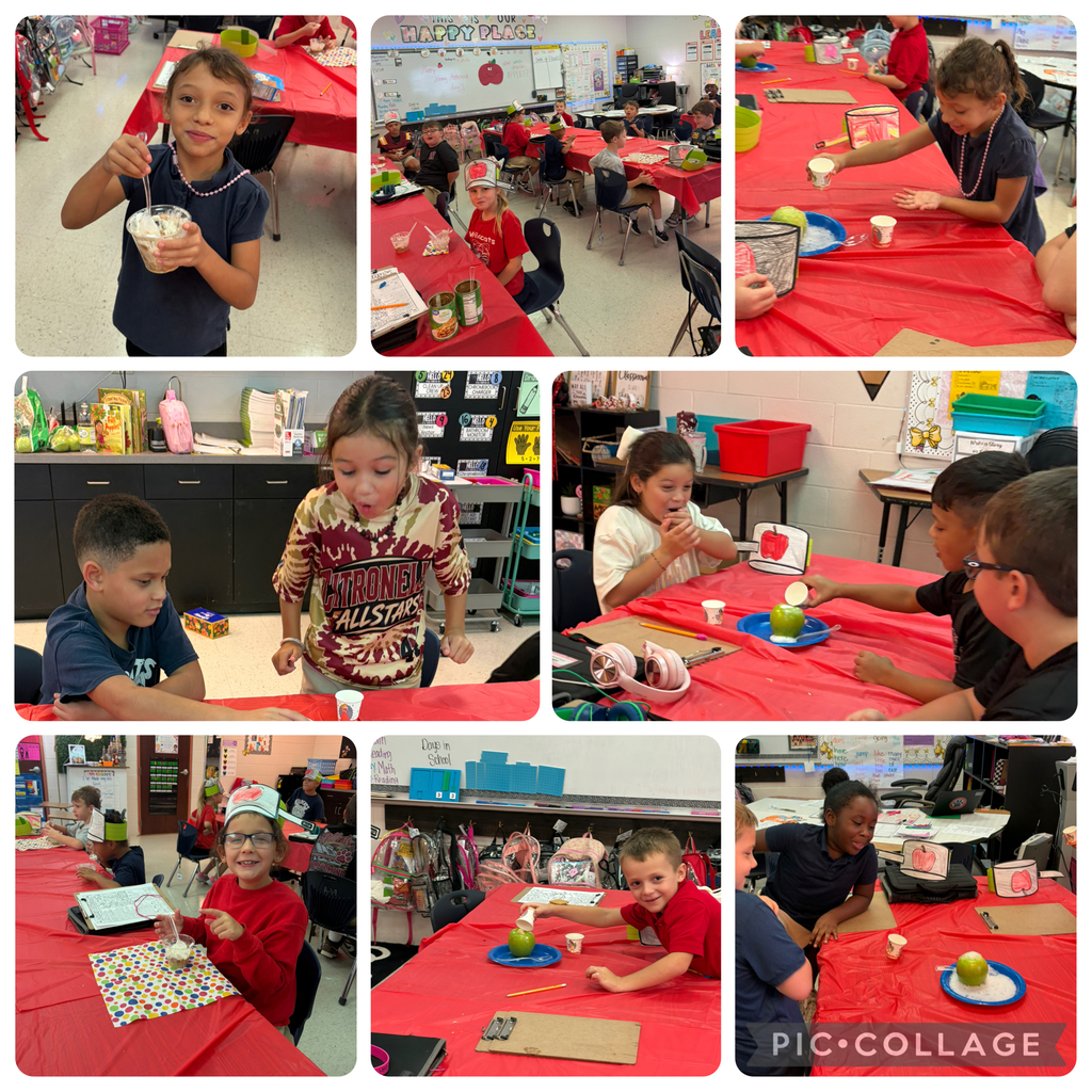 🍎🌳 Johnny Appleseed Day in Ms. Owens’ Class! 🌳🍎  From apple pie in a cup 🥧 and sink-or-float experiments, to apple volcanoes 🌋 and apple slices with caramel 🍏—we had the BEST day!  We learned all about Johnny Appleseed, explored the science behind apples, and of course enjoyed a few yummy apple treats along the way! ❤️  Learning is always a little sweeter when it’s hands-on! 🍎✨