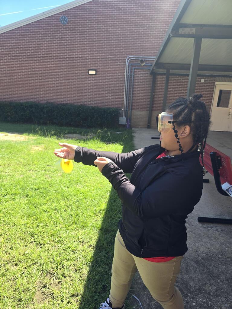 Mrs. Holland's class investigated an energy transformation device.