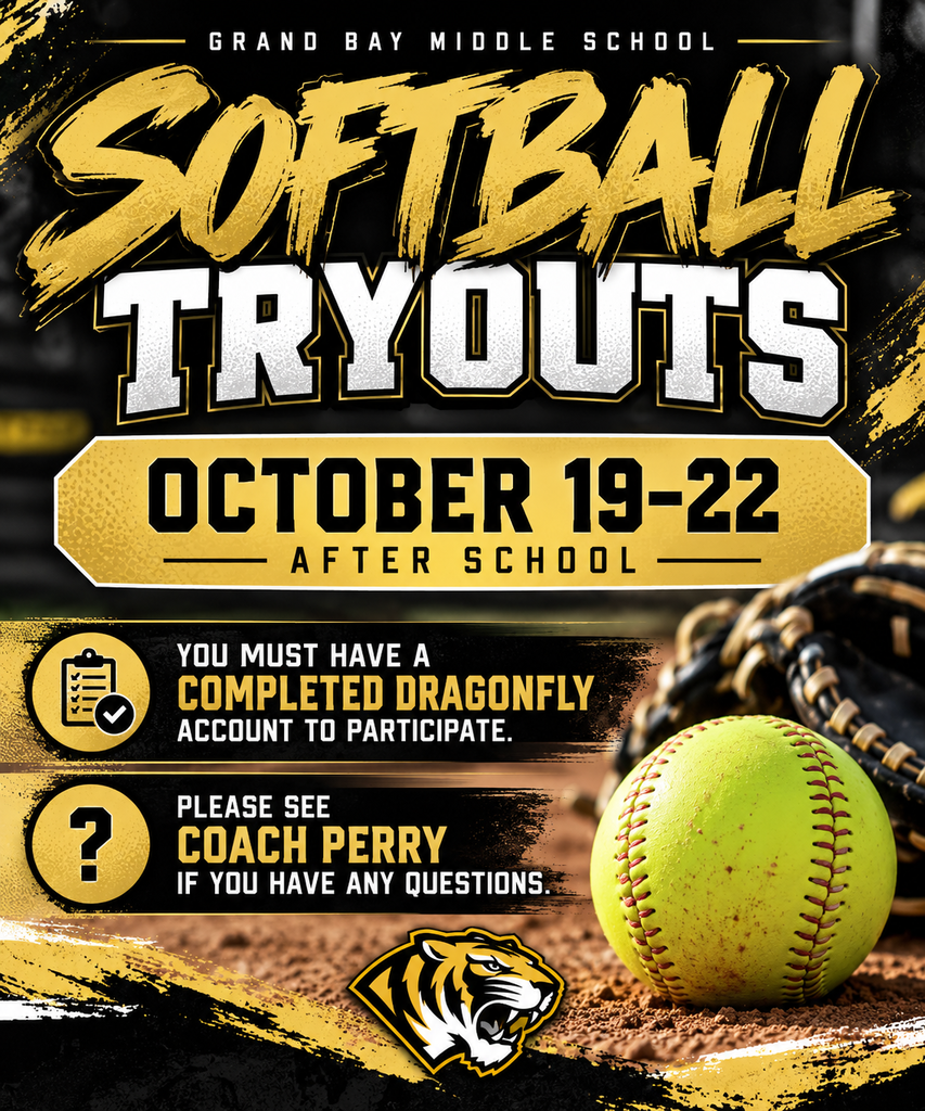 Softball Tryouts Softball tryouts will be October 19–22 after school. • You must have a completed DragonFly account to participate. • Please see Coach Perry if you have any questions.