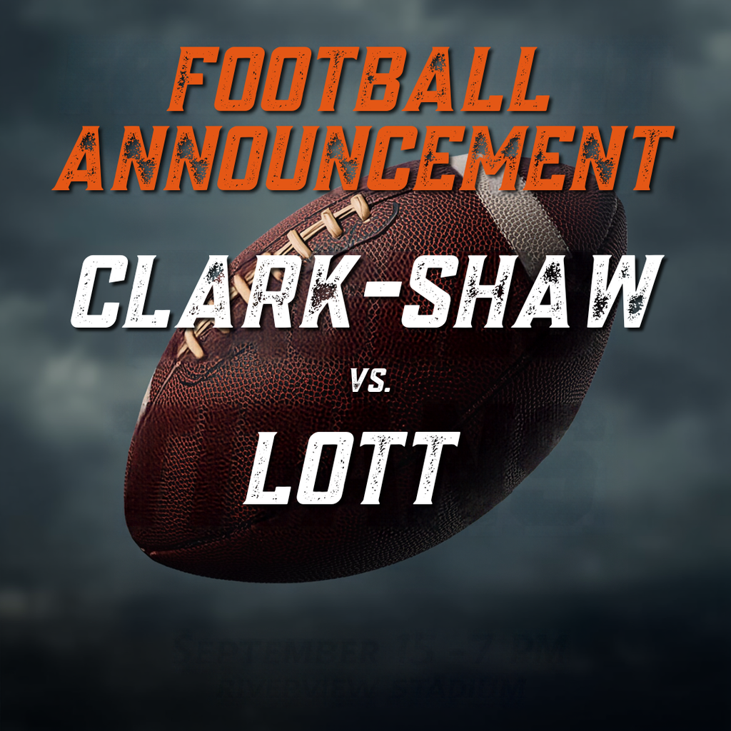 Graphic announcing football game change