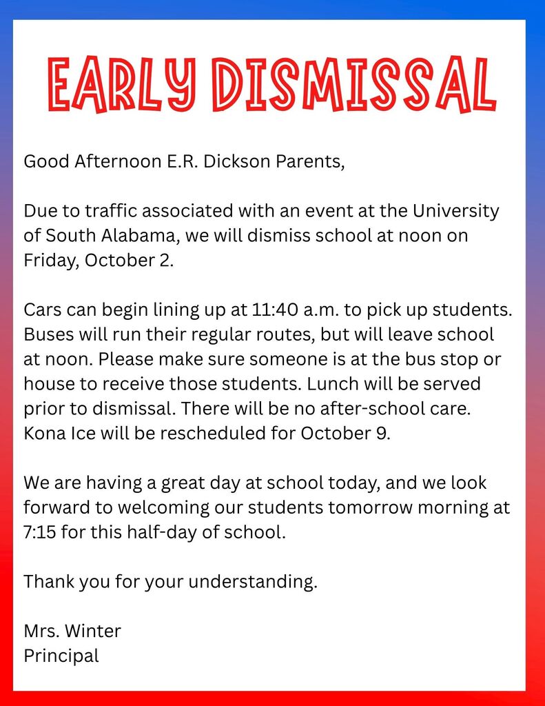 early dismissal
