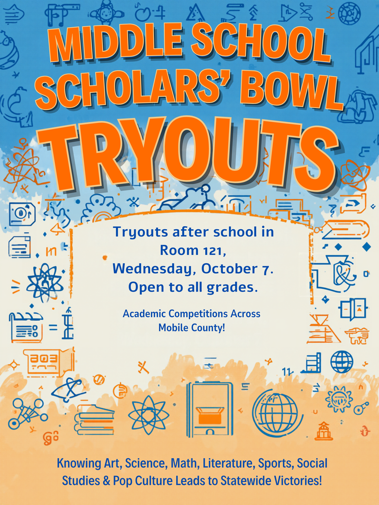 LOTT MIDDLE SHOOL SCHOLARS BOWL TRYOUTS