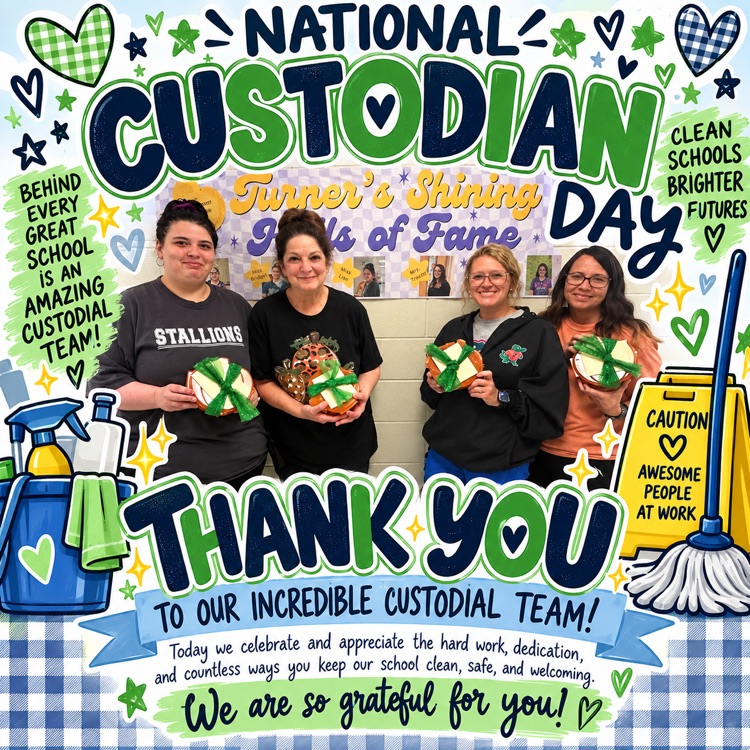 decorative flyer of custodians for national custodian day