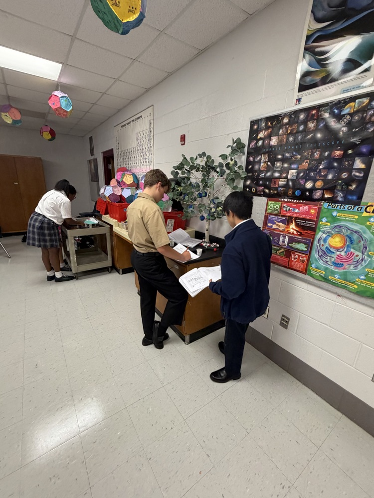Students working on a lab in Science