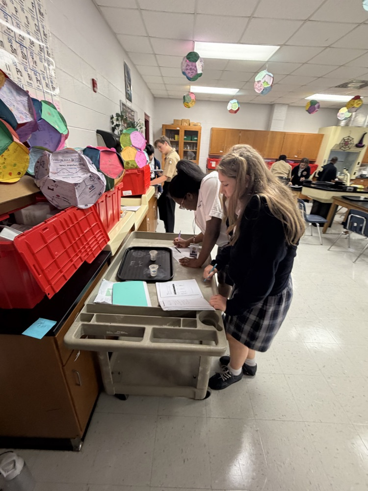 Students working on a lab in Science