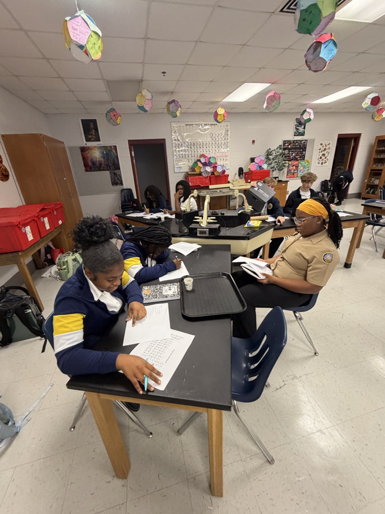 Students working on a lab in Science