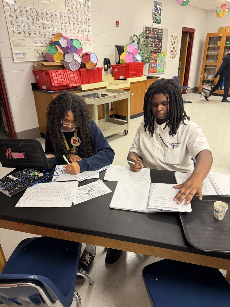 Students working on a lab in Science