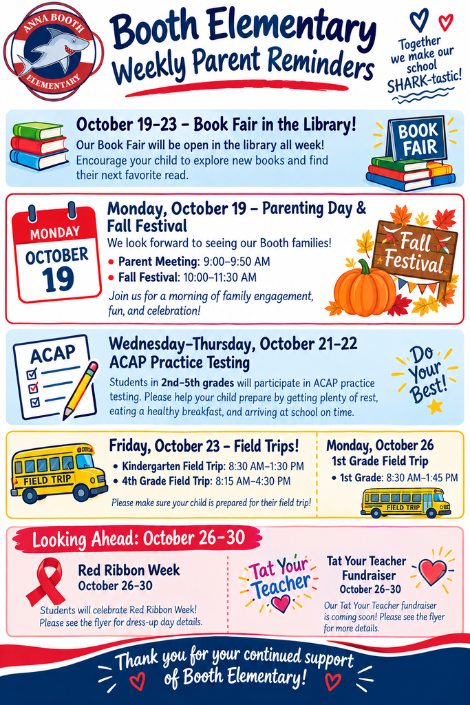 Weekly parent reminders 