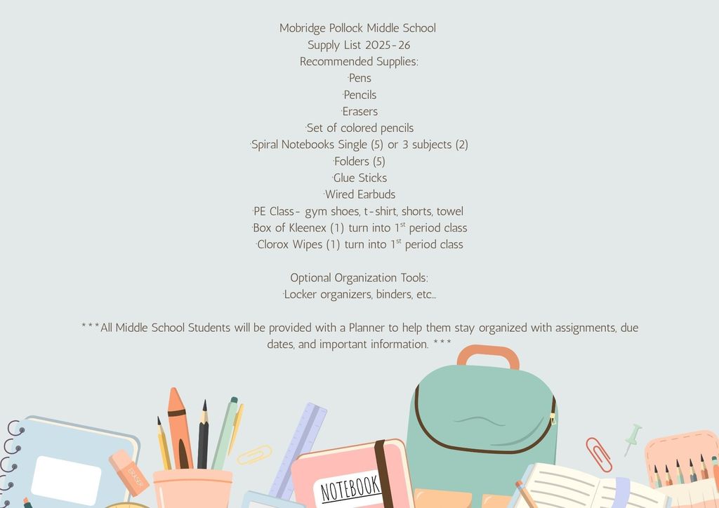 MS Supply List 