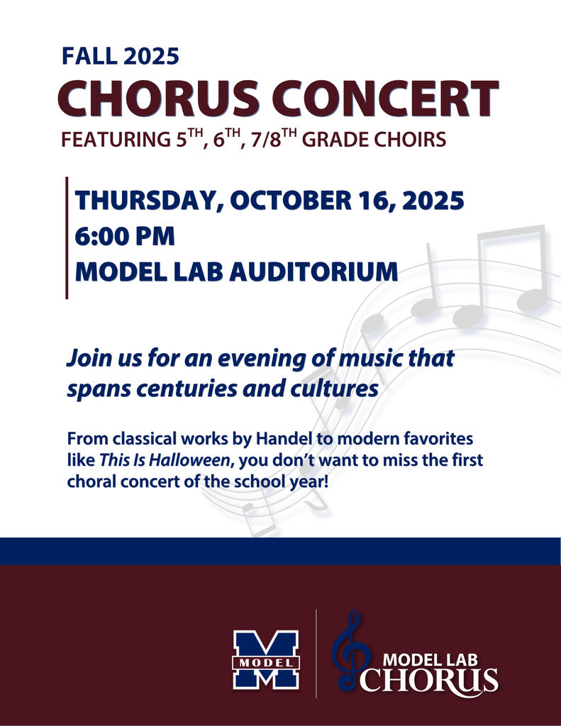 2025 Fall Chorus Concert flyer