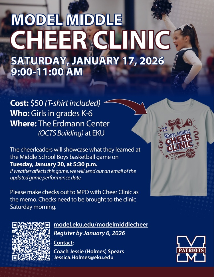 model middle cheer clinic