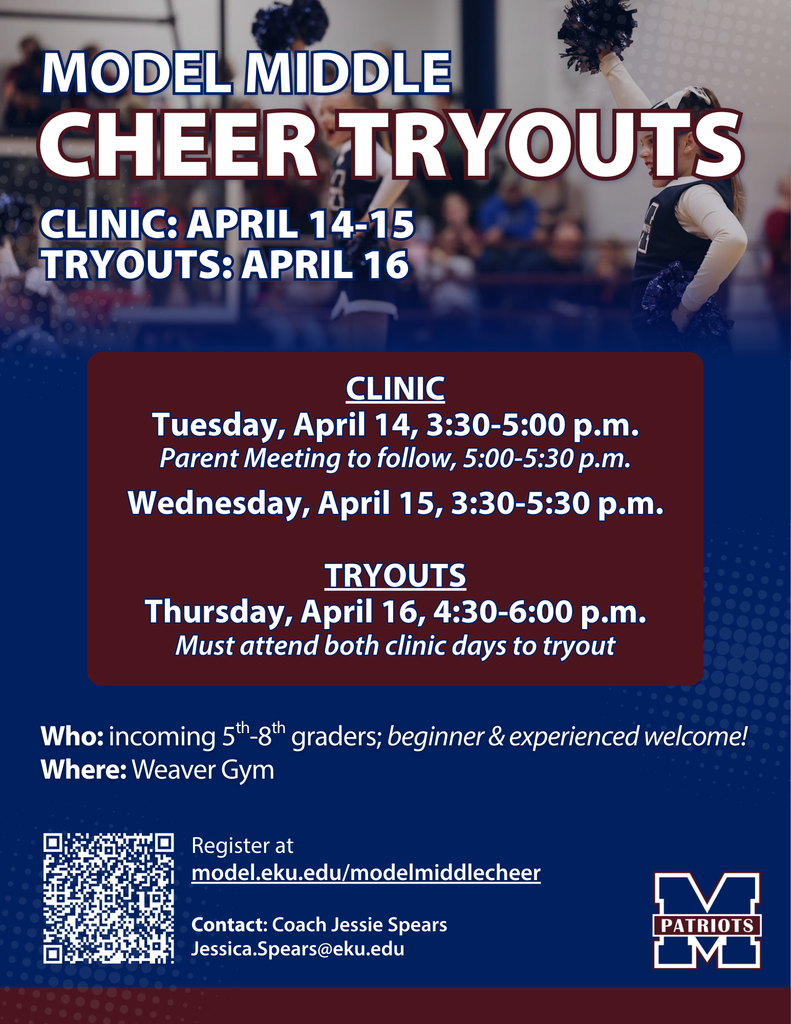 Model Middle Cheer Tryouts