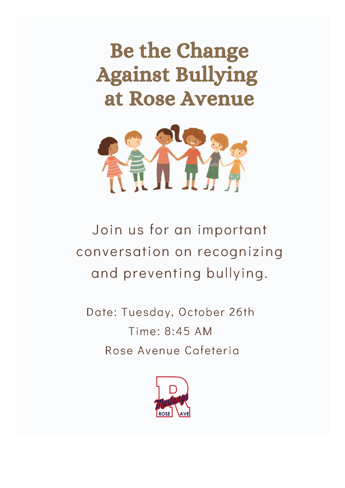 Be the Change Against Bullying at Rose Avenue Elementary