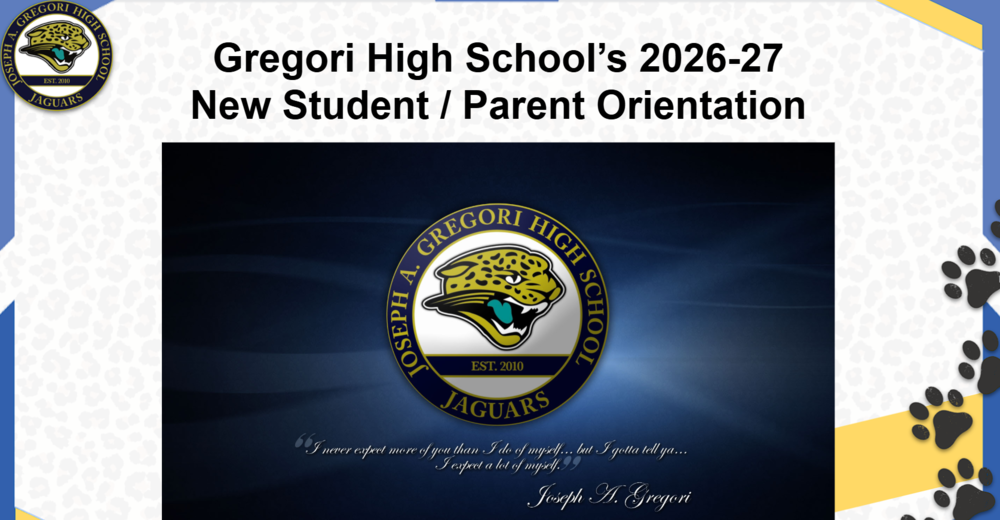 Freshman & New Student Presentation
