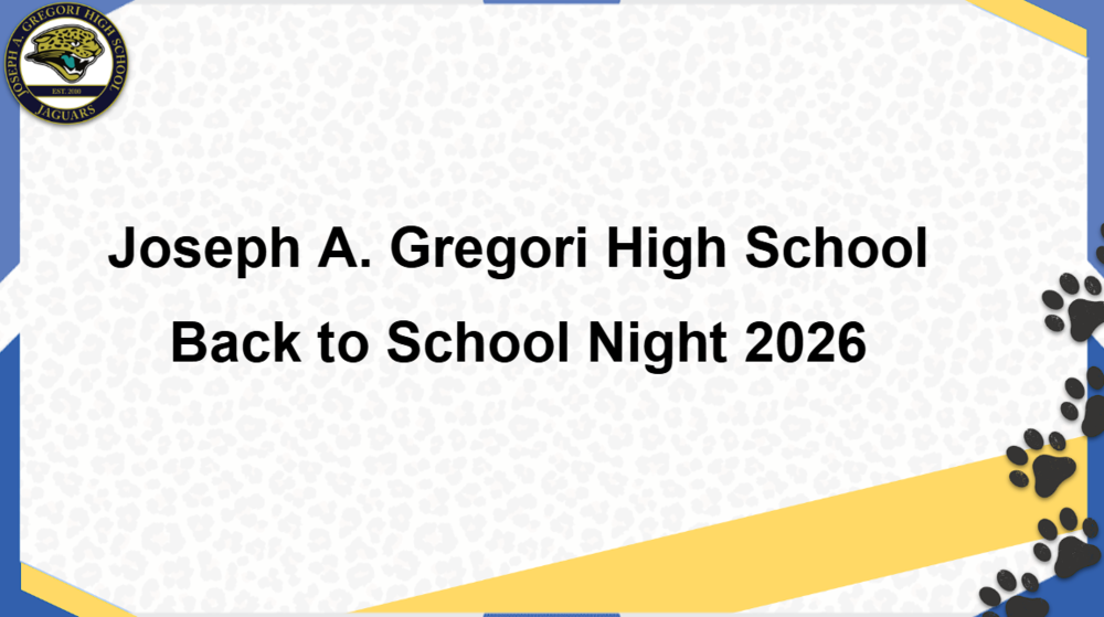 Back To School Night Presentation