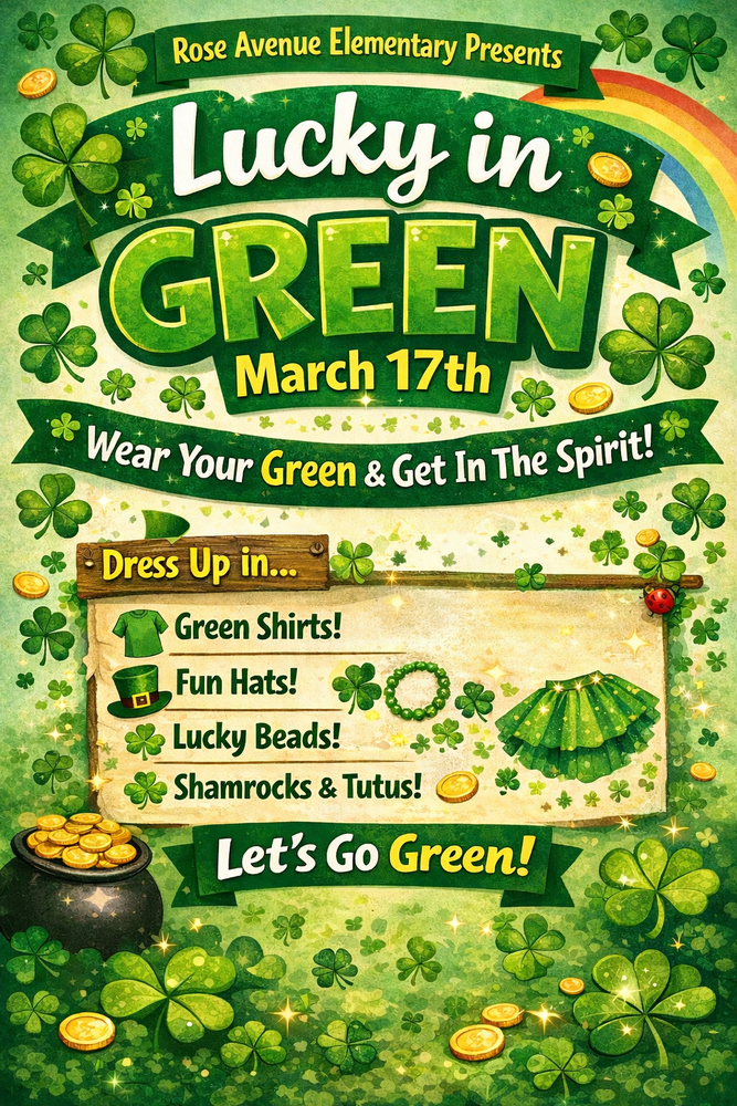 St. Patrick’s Day Dress-Up Day 🍀